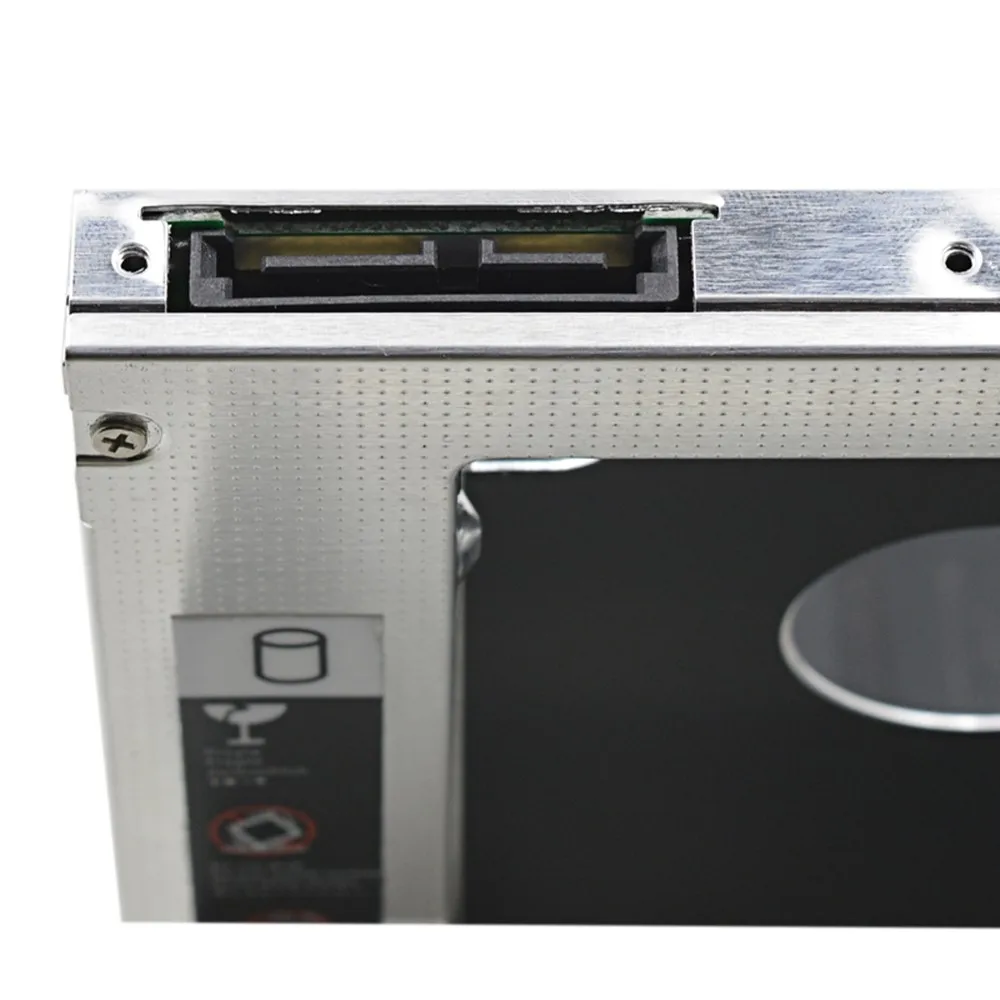 NewArrival Универсальный алюминиевый 2-ой HDD Caddy 12,7 мм SATA 3,0 для 2,5 ''7 мм 9 мм 9,5 мм 12,5 мм чехол для SSD, HDD корпус DVD-ROM Optibay