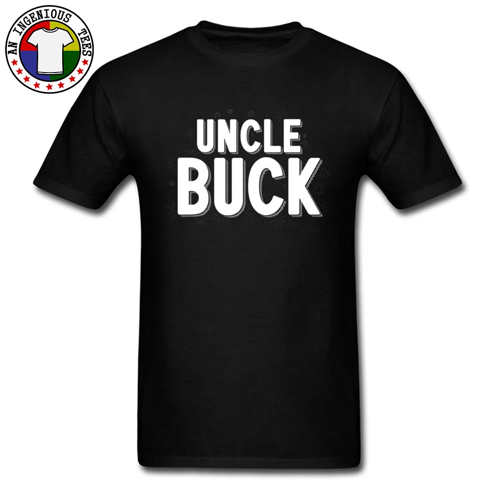 Uncle Buck 5892 Cotton Fabric T-Shirt for Men Short Sleeve Printed Tops Shirt Newest Summer/Autumn Round Neck T Shirt Casual Uncle Buck 5892 black