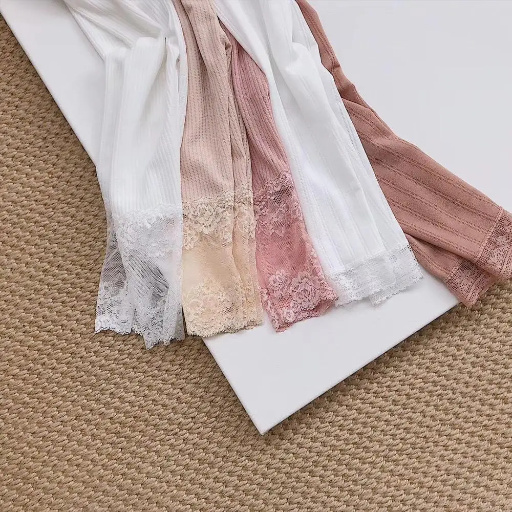 5 pcs Girls' Summer Lace Cotton Silk Leggings Mesh Thin Airy Anti-Mosquito Toddler Girl's Pants Tight Leggings for Girls 2-7Y