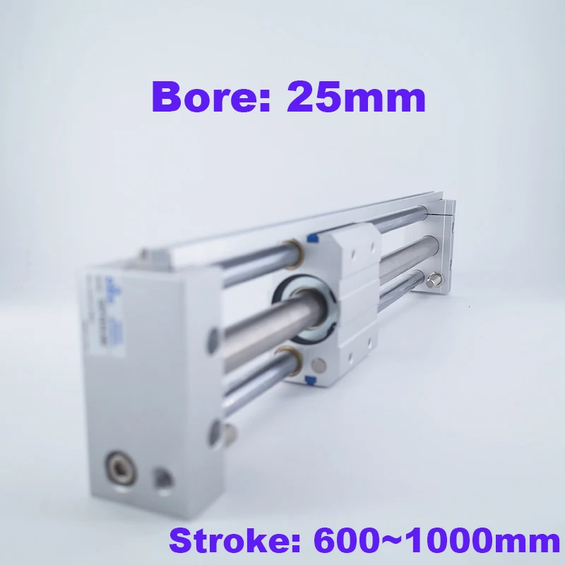 Coupled Rodless Cylinder Slider Style 25mm bore 600/700