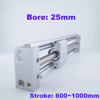 

Magnetically Coupled Rodless Cylinder Slider Style 25mm bore 600/700/800/900/1000mm stroke CY1S/CDY1S rodless pneumatic cylinder