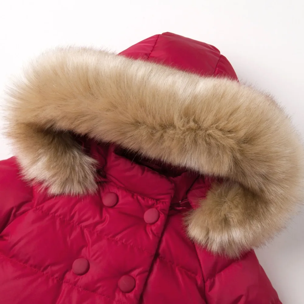 DB2745 dave bella  winter infant coat baby girls red down padded coat girls white duck down feather coat girls coat  jacket