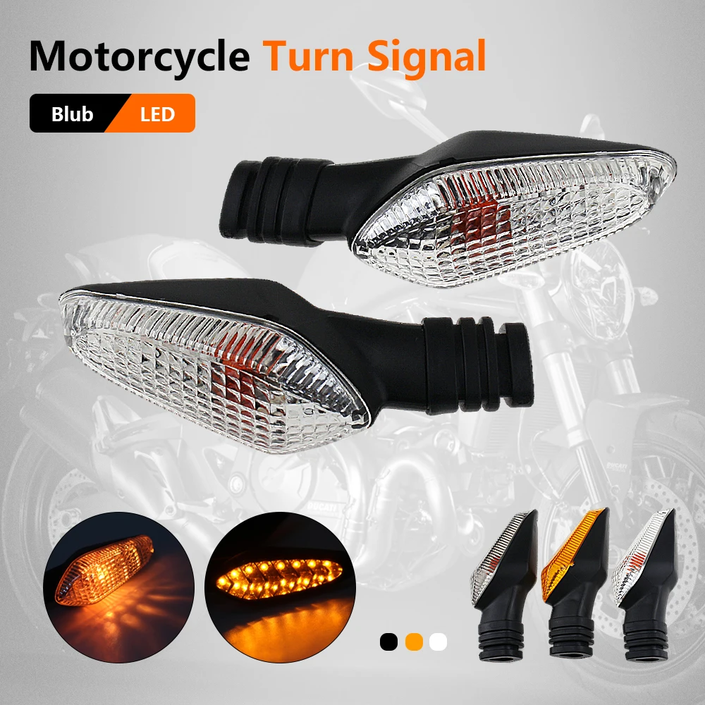 

Front/Rear Turn Signal Indicator Light for DUCATI Monster 695 696 796 821 1100/S/EVO 1200 Motorcycle Accessories Blinker Lamp