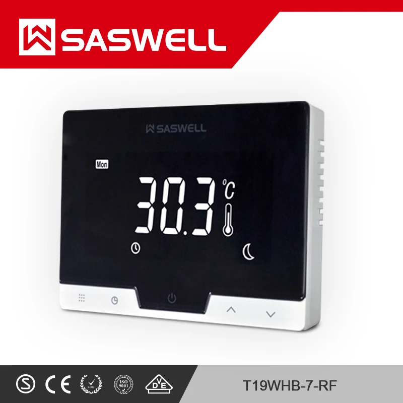 SASWELL Smart Thermostat WiFi Temperature Controller for Water/Electric floor Heating Water/Gas Boiler� weekly programmable