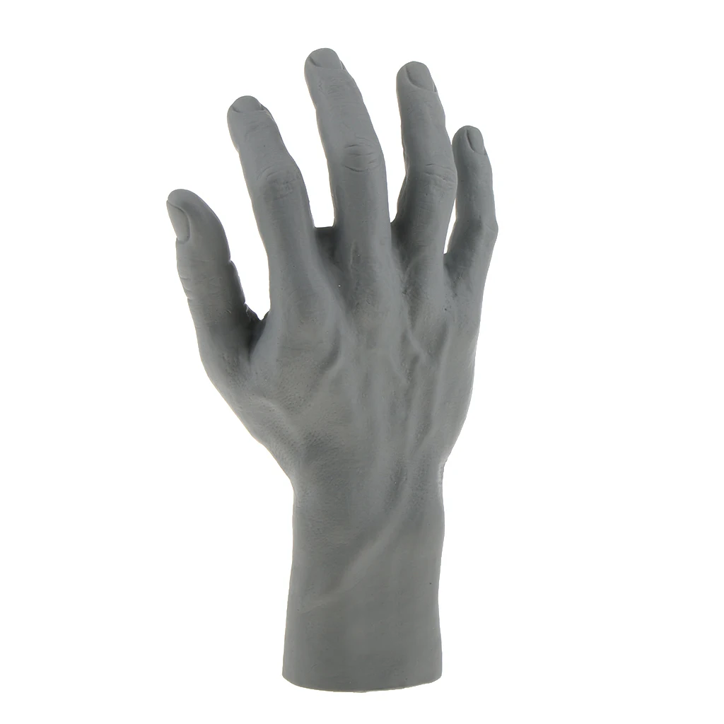 High Simulation Male Mannequin Right Hand For Jewelry Bracelet Watch Glove Ring Display Magnet can be equipped on the bottom