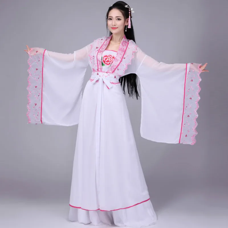 Женский новый элегантный сказочный костюм Hanfu Тан женский королевская принцесса
