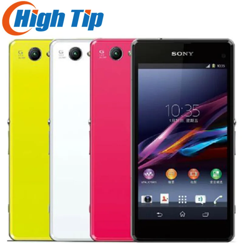 Разблокированный sony Xperia Z1 Compact D5503 Android 2GB ram 4," 20.7MP 3G/4G четырехъядерный wifi gps 16GB мобильный телефон для хранения