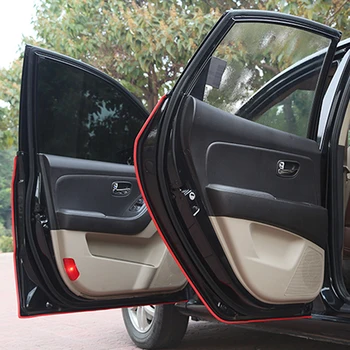 

Anti-scratch Car Door Protector Strip Door/Boot Protector Trim Strip Anti-shock Protector adhesive tape Black 16mm