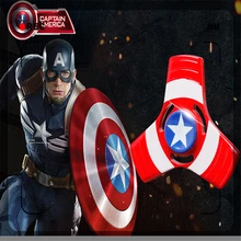 Новинка, металлический Спиннер для снятия стресса, игрушка-Спиннер, ручной Спиннер, Тре-Спиннер, летучая мышь, треугольный светильник, щит капитана Америки