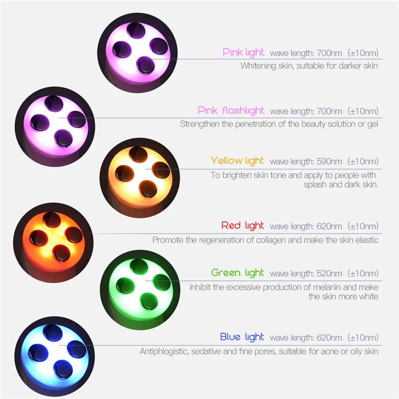 5 Colors LED Photon Beauty Machine Anti Ageing Skin Rejuvenation Radio Frequency Brighten Skin Facial Messager 1 5 Colors LED Photon Beauty Machine Anti Ageing Skin Rejuvenation Radio Frequency Brighten Skin Facial Messager 4