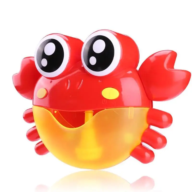 Мультяшный КИТ пузырчатая машина музыкальное устройство для мыльных пузырей детские игрушки для ванной банный пузырь игрушки для детей украшение подарок лучший - Цвет: Красный