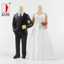 Wedding gift wedding cake topper coulpe personalized custom real doll custom clay dolls fixed resin body SR181