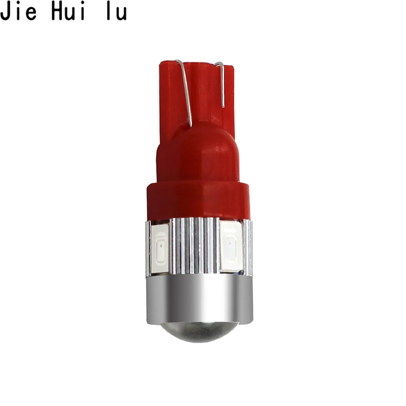 T10 501 супер яркая 6 SMD 5630 Светодиодная линза для проектора авто клиновидная лампа