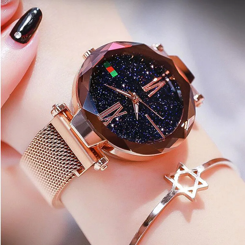 

Trill Dawdler Magnet Wrist Watch Ma'am Starry Sky Magnet Surface WT089