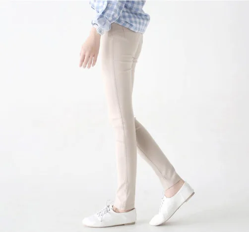 

Obrix Pencil Skinny Casual Style Pants For Women Elastic Waist Solid Color