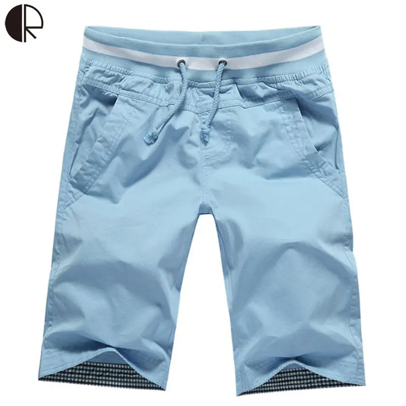 Free shipping 2016 new arrive men s fashion summer beach causal solid color colorful large size