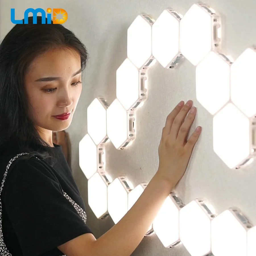  Night Lamp Touch Sensitive Sensor DIY Quantum Lamp Modular Hexagonal LED Magnetic Lights Wall Lamp  - 33043502842