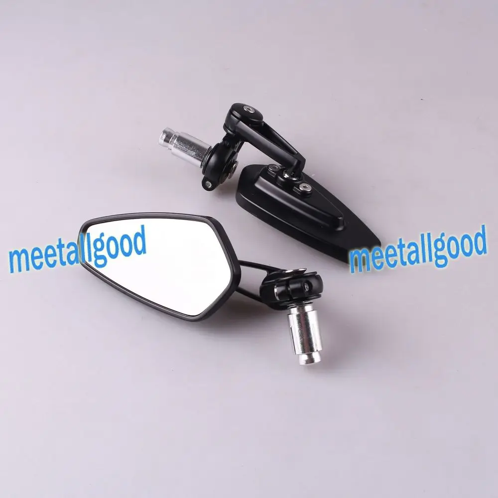 Universal Rear View Side Wing Rearview Mirrors for all motorcycles 7/8" 22mm Handle Bar End