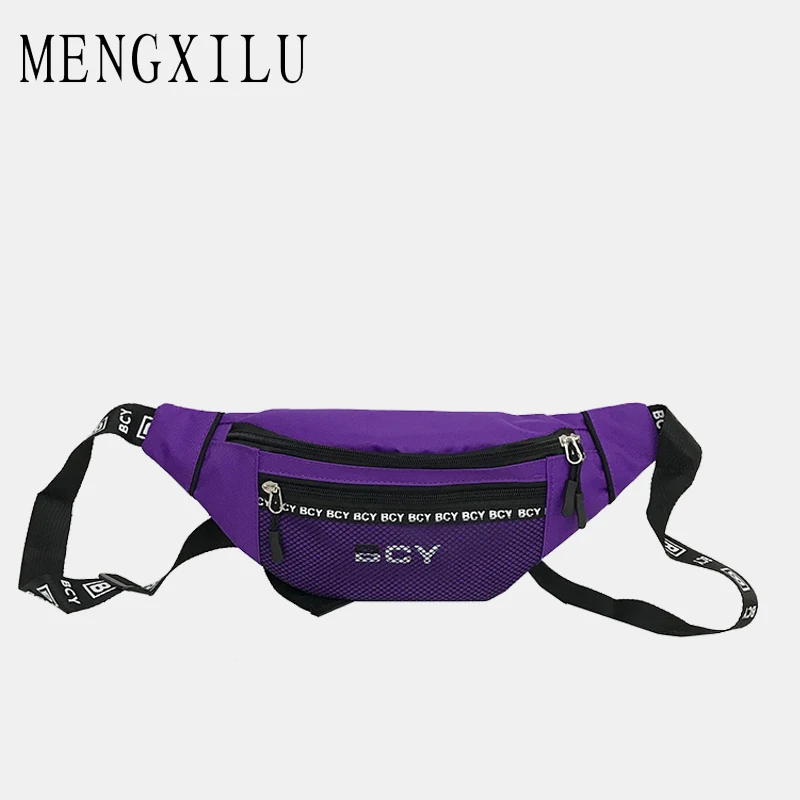 Mengxilu للجنسين الخصر حزم حقيبة الخصر فاني حزمة محفظة الصدر فاني حزمة الصراف حزام الهيب روك الفتيان فتاة حقيبة سفر 2018