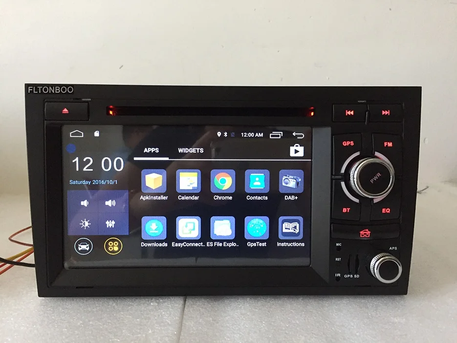 Clearance 7" Android 9 for AUDI A4 2din car dvd,gps navigation,wifi,radio,bluetooth,Steering wheel Canbus,free 8g map mic,touch screen 20