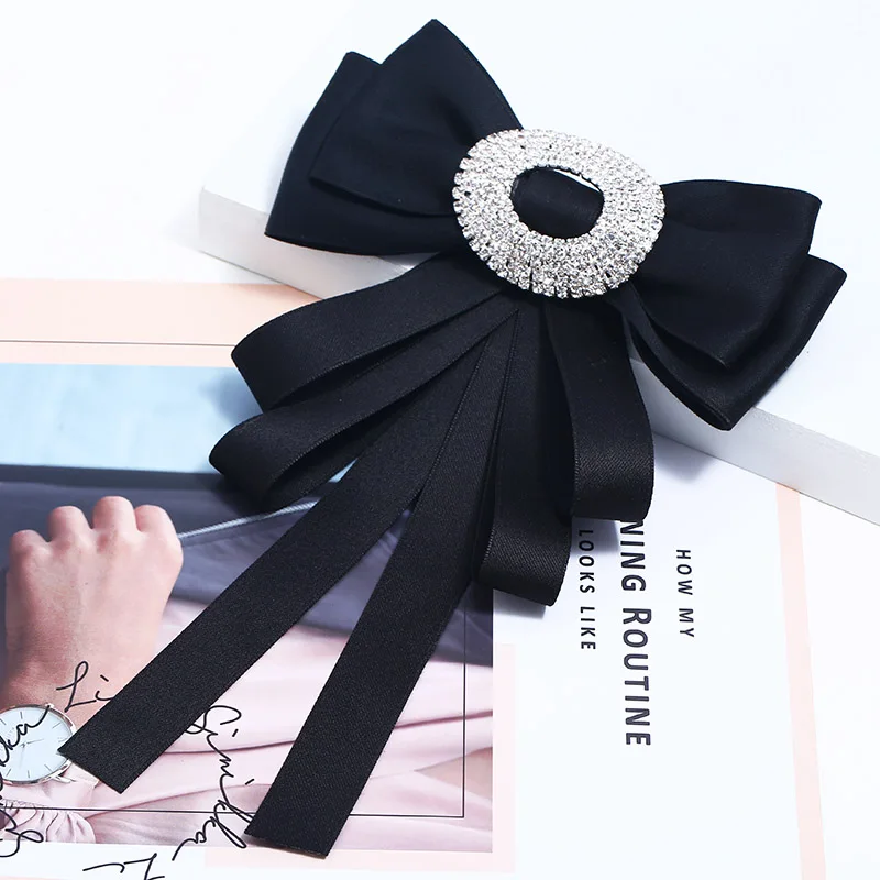 Винтажная ткань броши «бант» Для женщин галстук для шеи импортный материал аксессуары для свадебной вечеринки высокое качество аксессуары для одежды 316