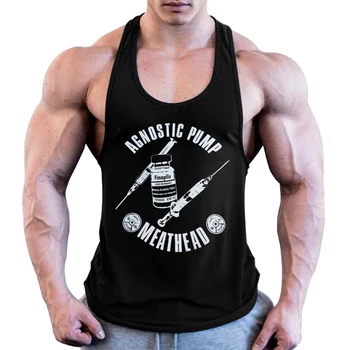 

OA Men's Stringer Bodybuilding Gym Cotton Tank Tops Workout Muscle Fitness Vest