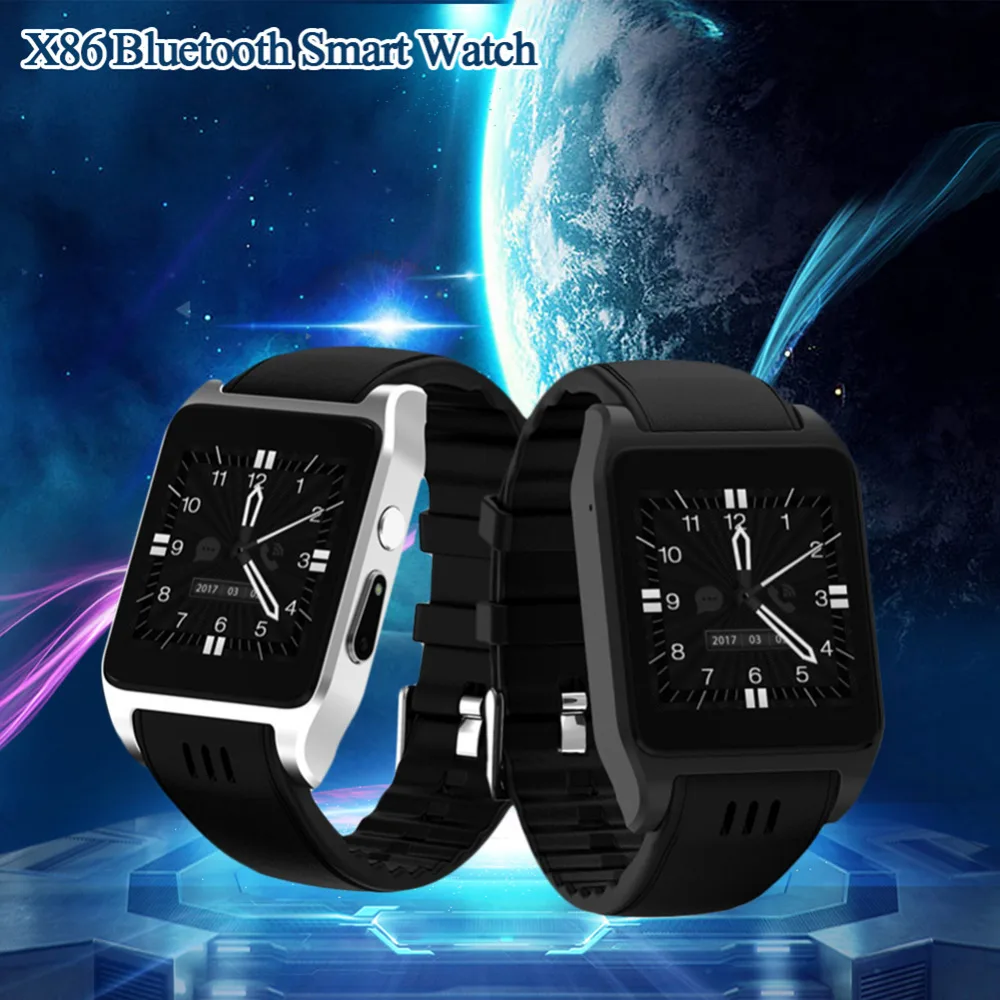 

Music play Bluetooth Smart Watch Android 4.4.2 Camera 30W Support 3G WIFI Single Nano SIM Card Heart Rate Smartwatch