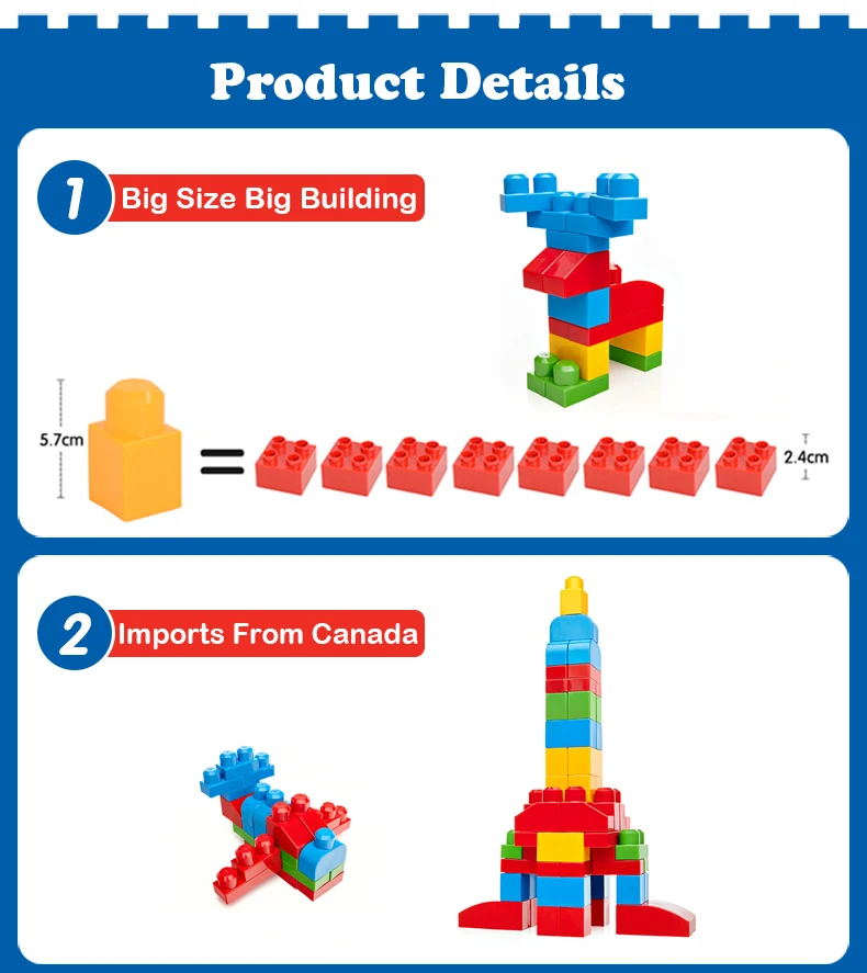 Подлинный бренд Mega Bloks кирпичная игрушка первые строители серии воображение строительство DIY игрушка FFY 49 место я воображение CXP09