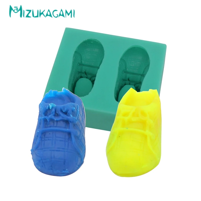 

Baby Shoes Molding Fondant Cake Silica Gel Mould Chocolate Tools in Stock