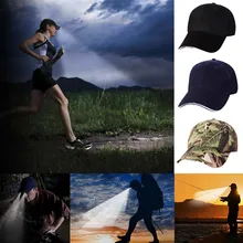 Наружная Ночная шапка s светодиодный головной убор для рыбалки Регулируемый ночной головной убор для мужчин и женщин с камуфляжным принтом