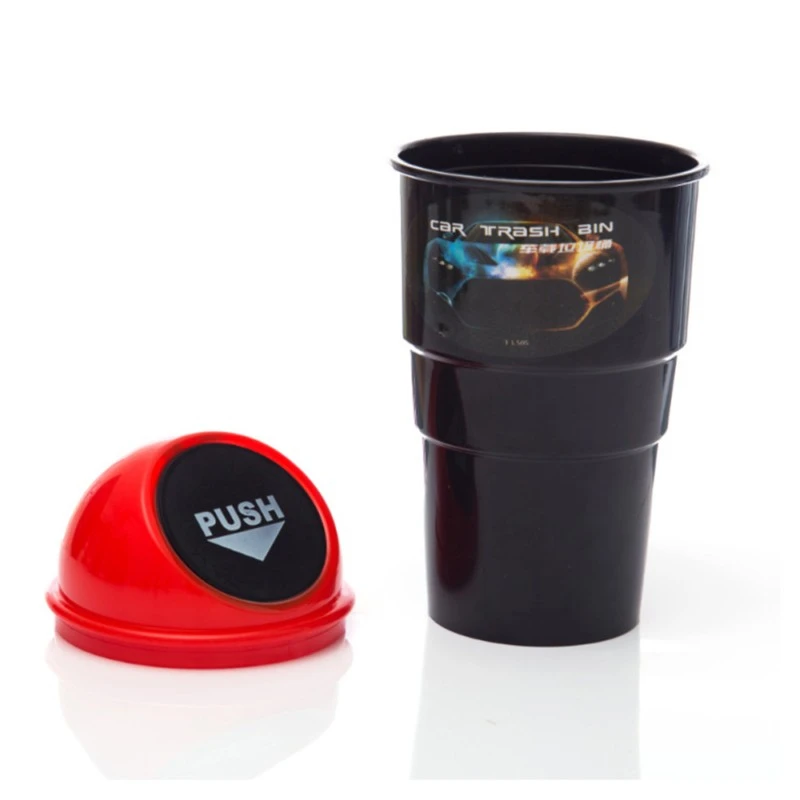 Buy Car Mini Trash Can Garbage Dust Case Holder Bin