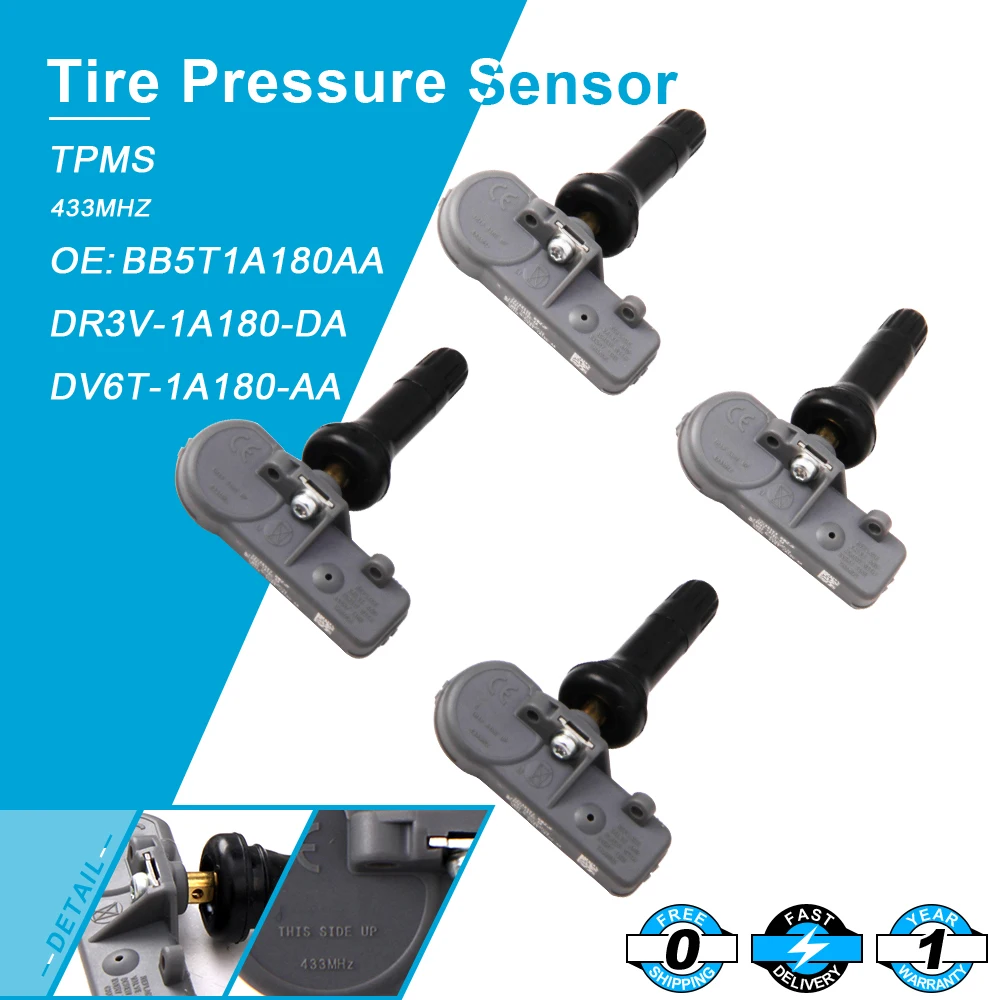 

New Tire Pressure Sensor TPMS DV6T-1A180-AA Fit For FORD ESCAPE F-150 433MHZ