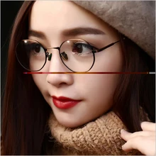 Брендовые ретро круглые очки, оправа, Рецептурные очки, оправа для женщин, оправа для очков, винтажные очки для близорукости, рамка для мужчин 6170