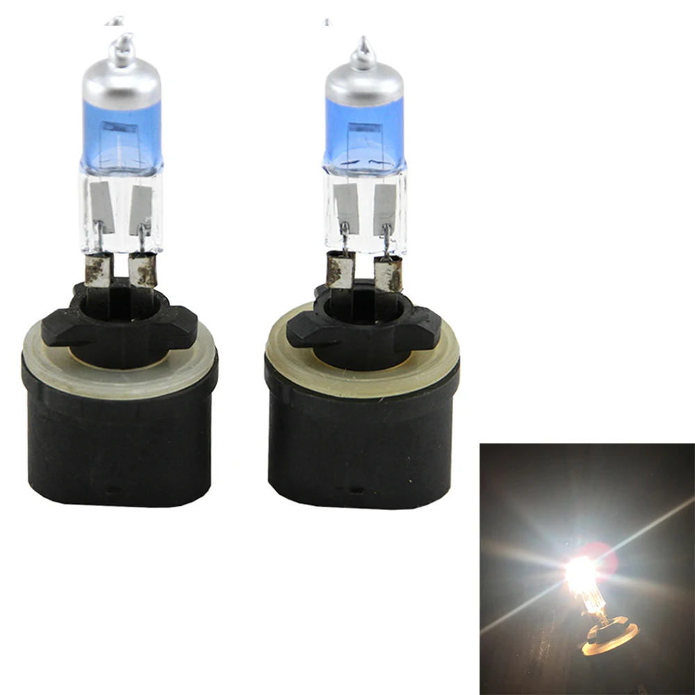 2 X 880 27W 12V Car Headlight Bulbs H27W/1 Halogen Light Super Bright Fog Light DRL Day Running