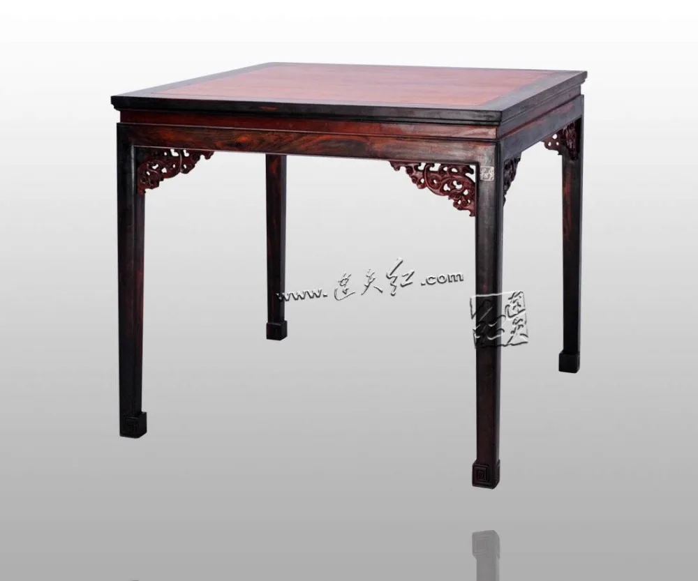 Top Quality Dining Living Room Furniture Rosewood 1 Table &4 Chair Set Redwood Backed Armchair Solid Wood Desk Chinese Brand New