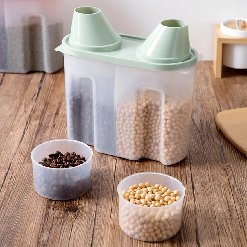 High Quality Kitchen Double grid Storage Organizer Grain Storage