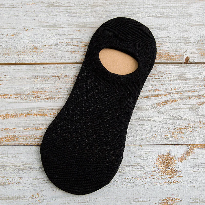 Женские хлопковые противоскользящие носки с невидимой подкладкой, эластичные удобные женские короткие Дышащие носки
