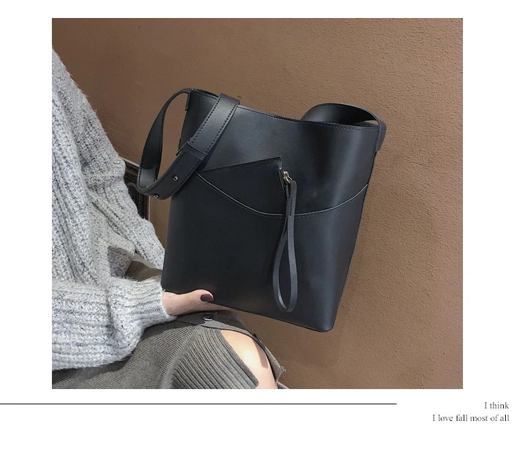 Летние новые корейские ulzzang Модные Простые повседневные сумки на плечо шикарные Harajuku ведро сплошной цвет Женская сумка-мессенджер