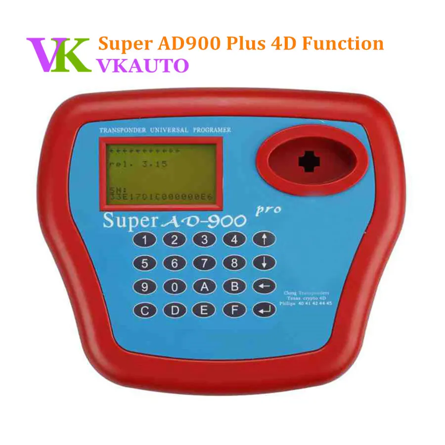 New Super AD900 Pro Transponder Key Programmer 3.15V With 4D Function