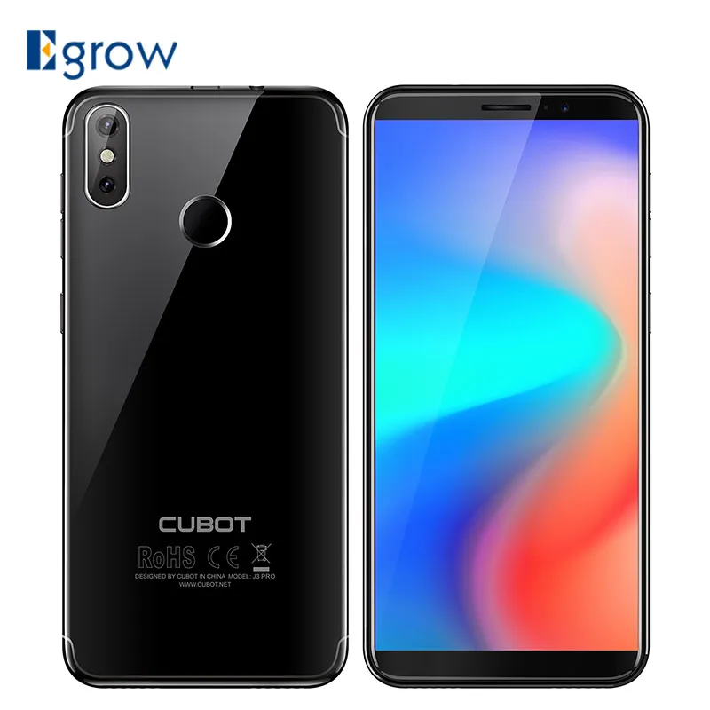 Cubot J3 PRO смартфон с 5 дюймовым дисплеем четырёхъядерным процессором MT6739 ОЗУ 16 ГБ