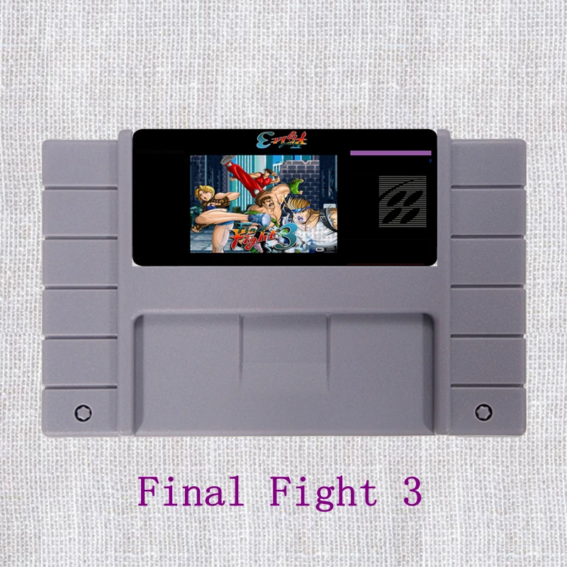 

Final Fight 3 16 Bit NTSC Big Gray Game Card For USA Version Game Player