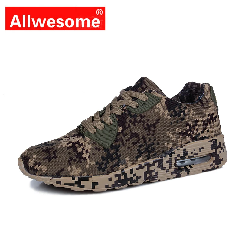 

Allwesome Sneakers Women Sport Shoes Ultra Boost Men Rubber Mesh Round Cross Straps Flat Sneakers Camouflage Casual Shoes