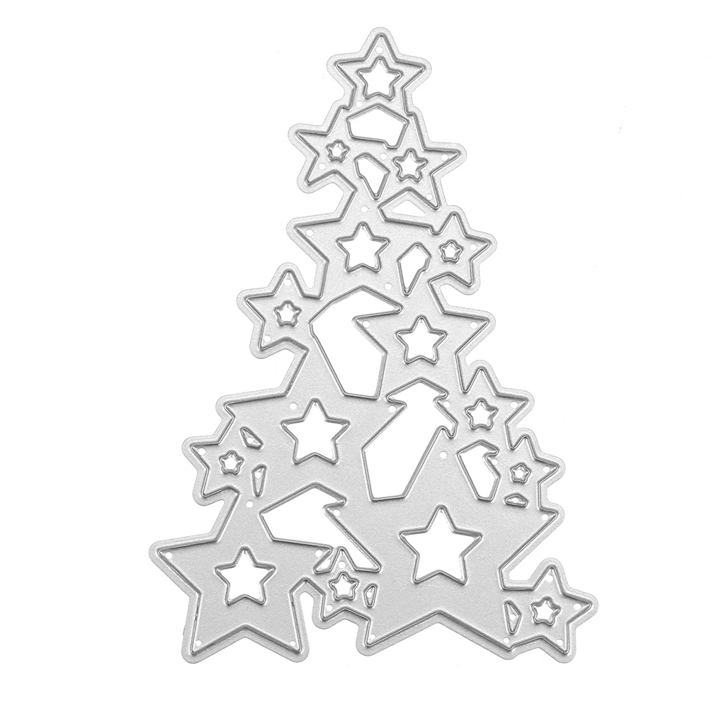 Christmas Tree decorations Metal Cutting Dies Stencils for DIY Scrapbooking photo album Decorative Embossing DIY Paper Cards in Cutting Dies from Home