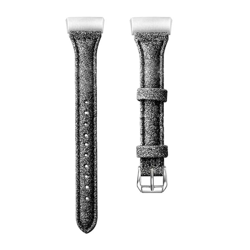 Replacement Accessories Leather Wristband Bands Wrist Straps forFitbit Charge 3 Watch Women Men 22mm 5.5-8.0 inch  40AP520
