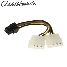 

IDE Hard Disk 4 p to 6 p PCI-e Video Card Power Cable PCI Express 6-p