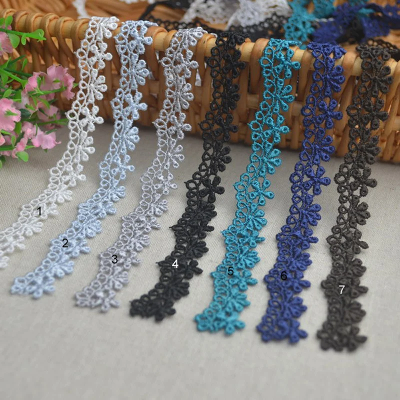 

3M/Lot Width 1.6cm DIY Handmade Lace Garment Accessories PreferentialLace African Guipure Lace Fabric HB41