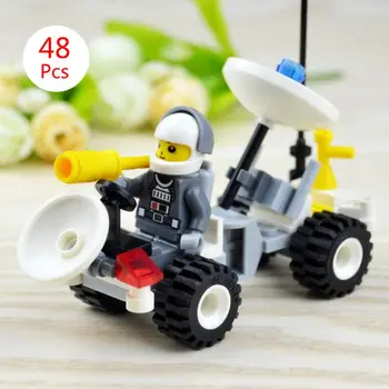 

Simulation Astronaut Models Jigsaw Plastic 3D Four Wheels Vehicle 48 Pieces Puzzle Kids Educational Toys Children Gift New Toy