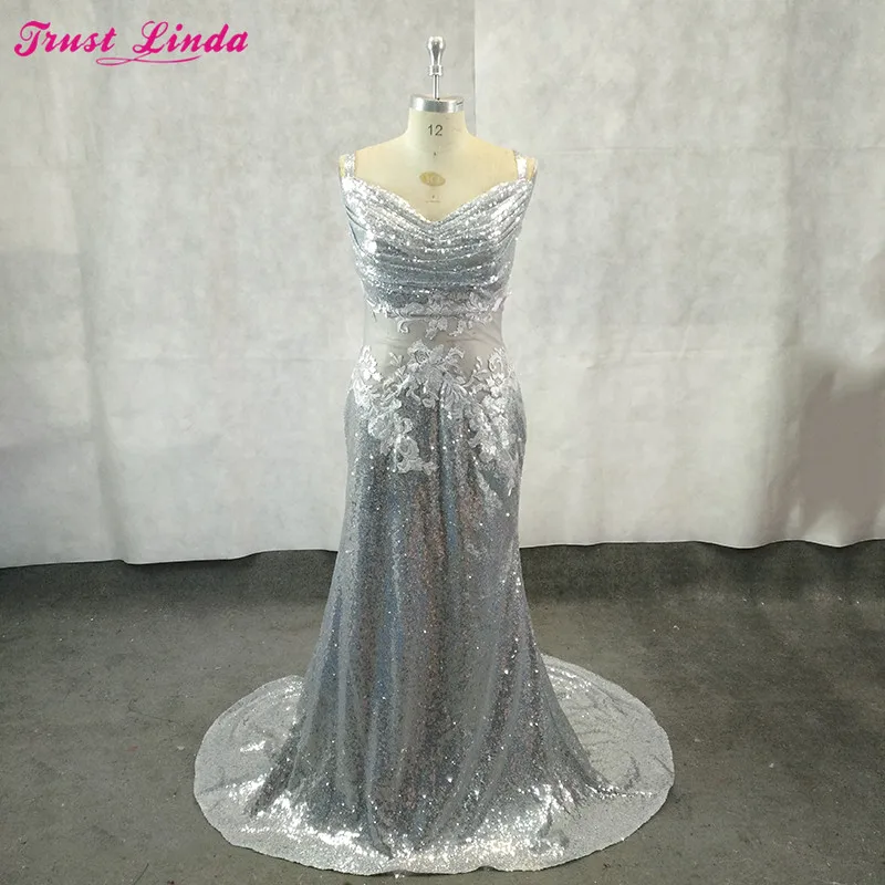 silver gowns wedding