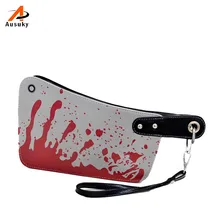2016 New Fashion Women’s Handbags Cleaver Clutch Bags Blood Choppers Purse Handbag Creative Phone Package Women Leather Bag 45