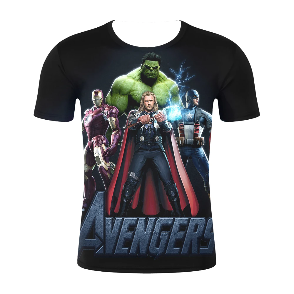 

2019 3D printing Supereroe Thanos Hawkeye Hulk Camicia Unisex Tops new ncredible Hulk T-Shirt comics The Avengers heros t shirt